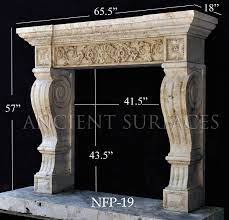 Hand Carved Stone Surround Mantels