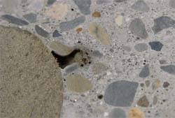 fix bug holes in concrete countertops