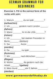 German For Beginners German Language Printable German