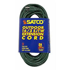 Green Outdoor Light Duty Extension Cord