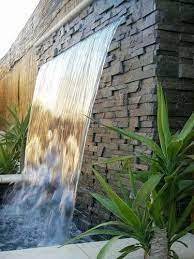 Tile Multicolor Water Cascade Wall Fountain