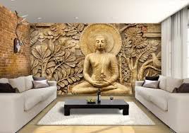 1,937 buddha 3d models available for download in any file format, including fbx, obj, max, 3ds, c4d. Non Woven Vinyl 3d Buddha Design Rs 75 Square Feet Magic Walls Id 14542921912