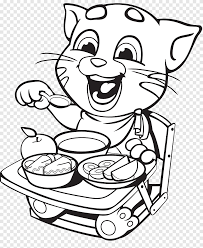 Jerry is on the head of tom coloring page | free printable coloring pages. Talking Angela Coloring Book Tom Cat Talking Tom Colouring Pages Tom And Jerry Coloring Pages Game Angle Png Pngegg