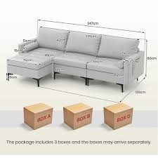 Modular Sectional Sofa Loveseat 2 3