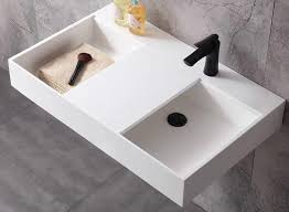 Solid Surface Wall Mount Bathroom Sink