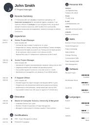 20 Resume Templates Download Create Your Resume In 5 Minutes