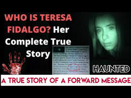The wording of the message: A True Story Of A Forward Message Teresa Fidalgo Ghost Message Youtube