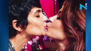 Mandira Bedi's lip-lock with her female friend! See how fans react! -  YouTube