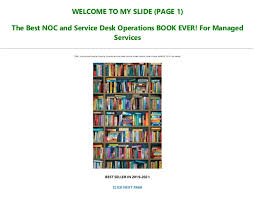 Noc.pdf is hosted at free file sharing service 4shared. Pdf Download The Best Noc And Service Desk Operations Book Ever