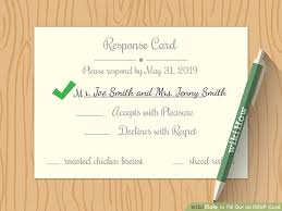 How To Fill Out An Rsvp Card 9 Steps With Pictures Wikihow