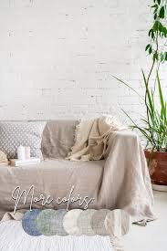 Couch Slipcover Linen Sofa Cover