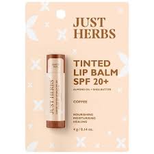 just herbs tinted lip balm with