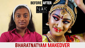 bharatanatyam makeup transformation