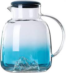 62 Ounces Glass Pitcher With Lid