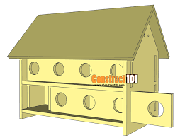 Purple Martin Bird House Plans 16 Unit