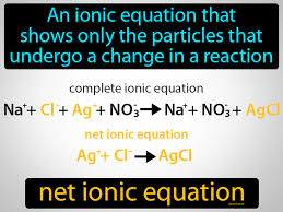 Net Ionic Equation Definition Image