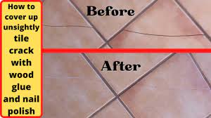tile instant repair with glue and