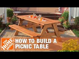 A Picnic Table With A Built In Cooler