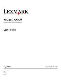 Lexmark Ms310dn Manualzz Com