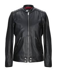 Diesel Leather Jacket Coats And Jackets Yoox Com