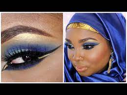 make up tutorial royal blue eid make