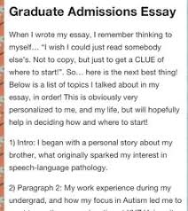 College Application Essay Format Example College Entrance Essay     psychology graduate school admission essay