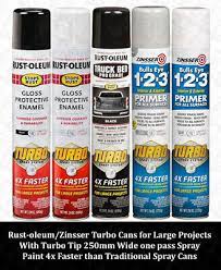 Spray Paint Rust Oleum Zinsser Turbo