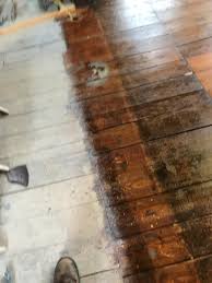 150 year old pine floors at a church in