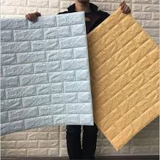 self adhesive waterproof foam wallpaper