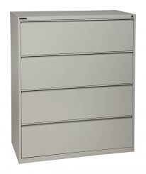 gray 4 drawer lateral filing cabinet