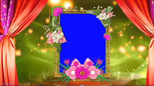 hd free wedding frame animated blue