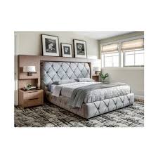 king size upholstered bed with storage