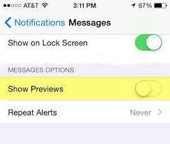 Iphone lock & backup your messages with password or fingerprint. How To Hide Text Messages On The Iphone Turn Off Preview