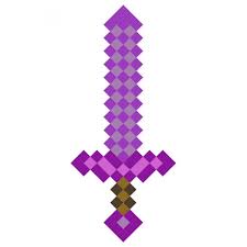 Зачарованный меч Майнкрафт (фиолетовый) 60 см