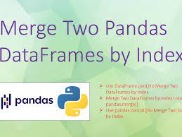 pandas merge dataframes on index