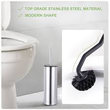 Flat Lid Toilet Brush Holder With 360