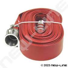 Red Pvc Layflat Hose With Female X Male