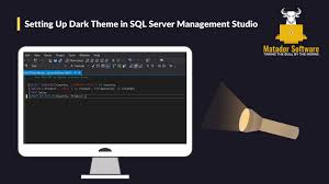 setting up dark theme in sql server