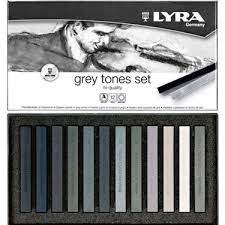 Lyra Polycrayons Soft - Toz Pastel Boya 12 Renk Gri Tonlar Fiyatı