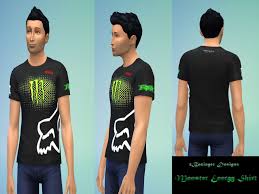 the sims resource monster energy shirt