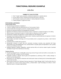 Example Of Statement Of Qualification Resume Summary Of