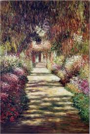 Oil Painting Repro Claude Monet Garden