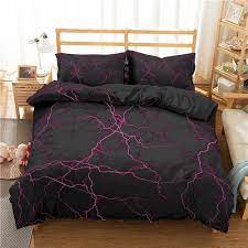 3piece Marble Duvet Cover Sets Full