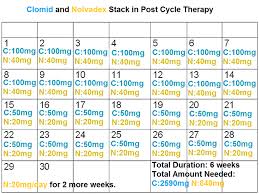 Post Cycle Therapy Pct Chart When To Start Hcg Clomid