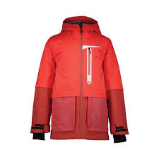 Boys Obermeyer Axel Down Jacket Size M 54 58 Rawhide Red