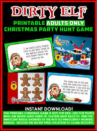 Also at the bottom of the page is a pdf and image of all the questions. Dirty Elf The Adult Christmas Party Game