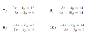 Simultaneous Equations Elimination