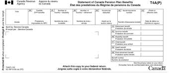 T4a P Statement Of Canada Pension Plan Benefits Canada Ca