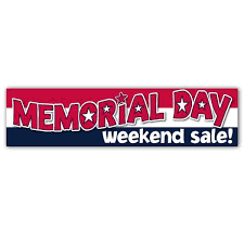 Upgrade your furniture & décor today. Memorial Day Weekend Sale Banner