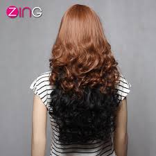 Part your hair down the middle, then drape each half over your shoulder, like making pigtails. Zing Hair High Quality Synthetic Wigs Long Half Brown Half Black Synthetic Wigs For Women Long Synthetic Hair Pelucas Sinteticas Wig Revlon Wig Daywig Deals Aliexpress